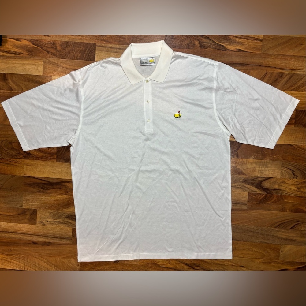 Vintage Masters Augusta National Golf Shop Slazenger Polo Shirt White XL USA